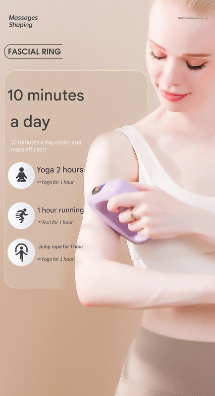 Portable Body Sculpting & Muscle Relaxation Massager with 8 Heads - 5 Speeds(purple)