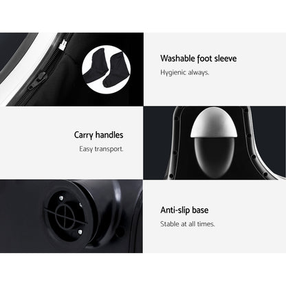 Livemor Foot Massager Massagers Shiatsu Electric Roller Ankle Calf Leg Kneading Silver