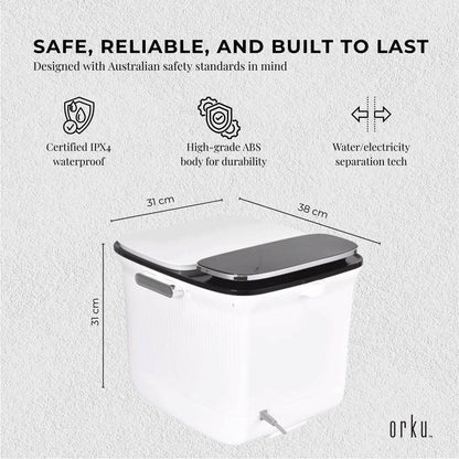 Foot Spa Automatic Water Heating Massager - Electric Pedicure Bath