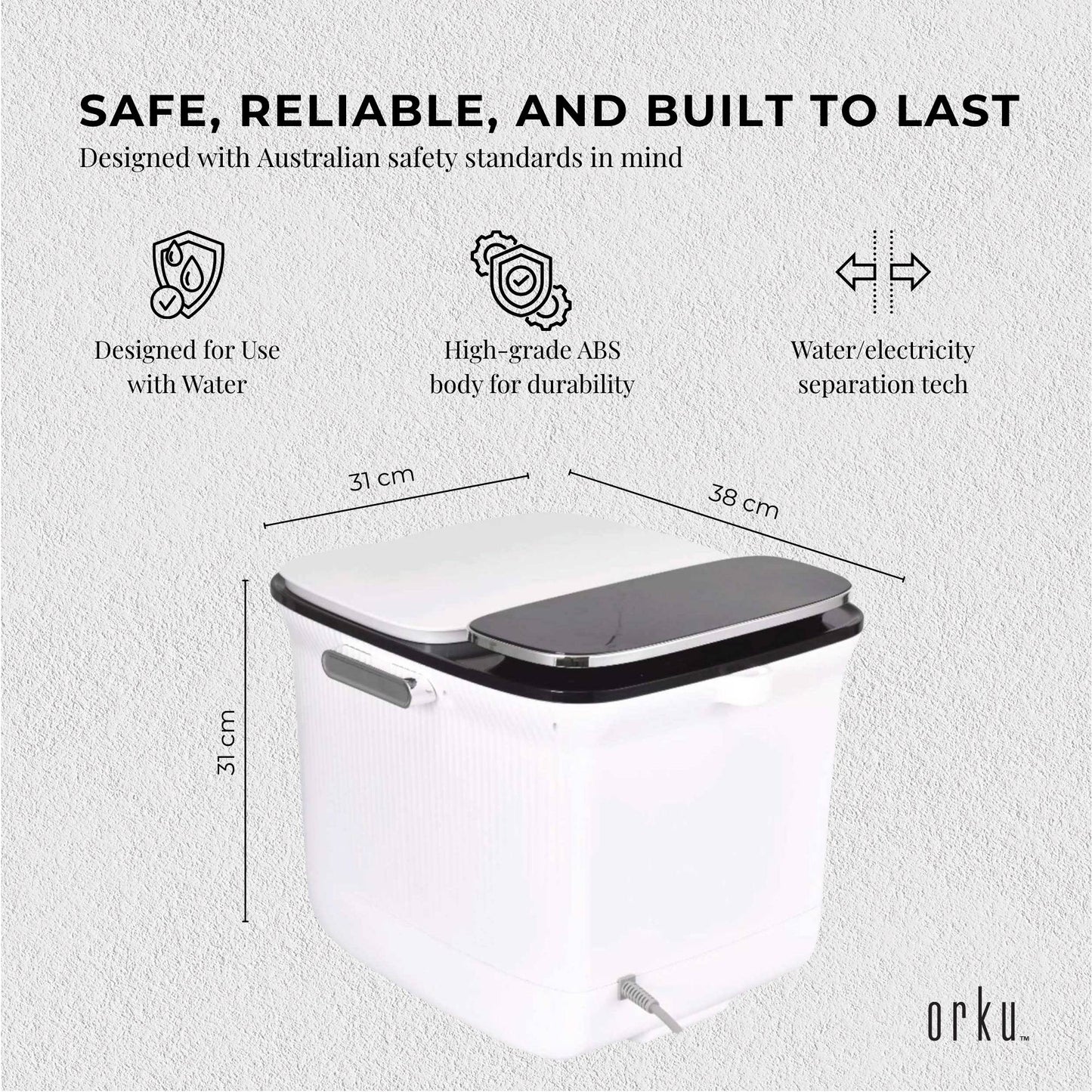 Foot Spa Automatic Water Heating Massager - Electric Pedicure Bath
