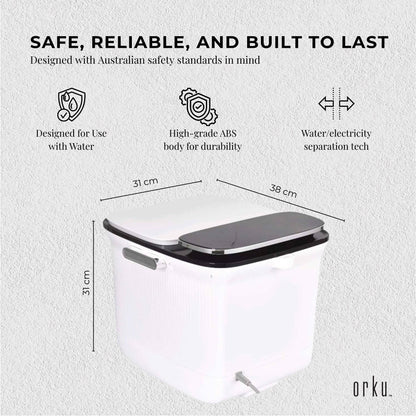 Foot Spa Automatic Water Heating Massager - Electric Pedicure Bath
