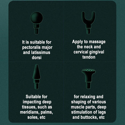 Mini Massage Gun LCD Display Percussion Massager Muscle Relaxing Therapy Deep Tissue AU Black