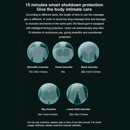 Mini Massage Gun LCD Display Percussion Massager Muscle Relaxing Therapy Deep Tissue AU Black