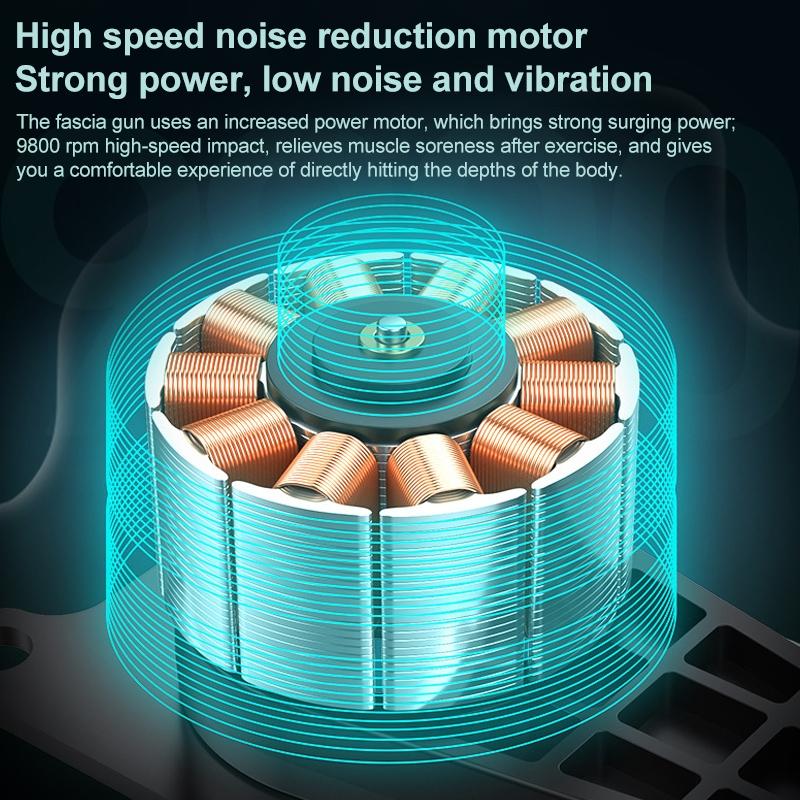 Flagship Model 6 Gears Fascia Massage Gun For Muscle Relaxation