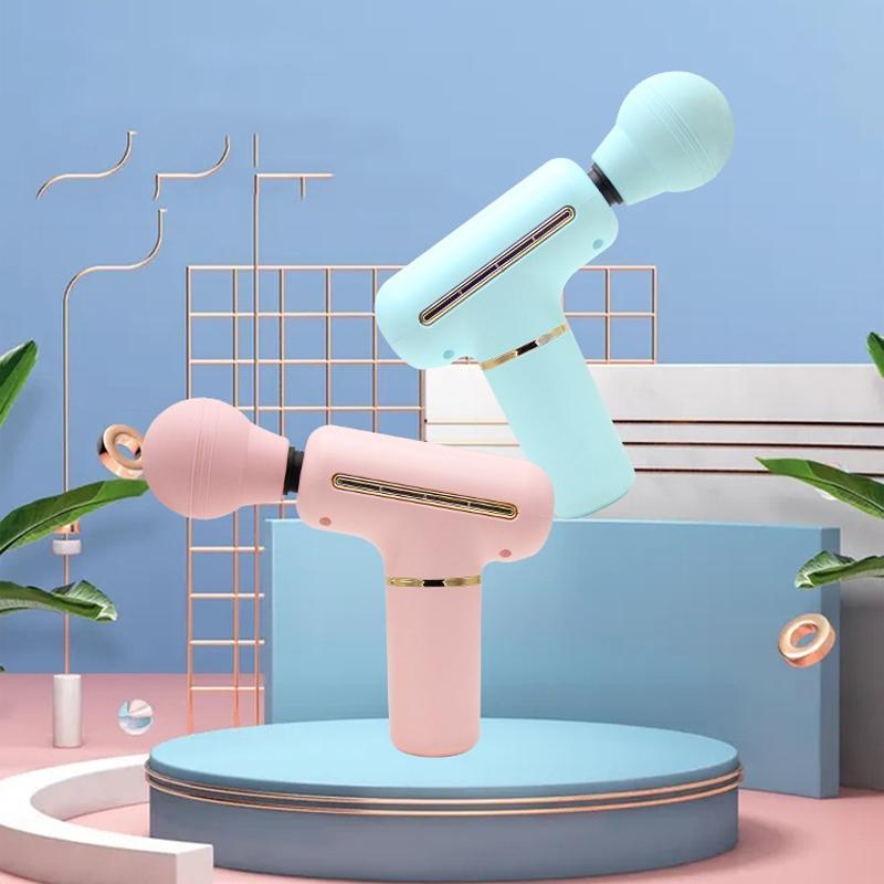 Portable Handheld Massage Gun For Muscle Relaxation - Blue