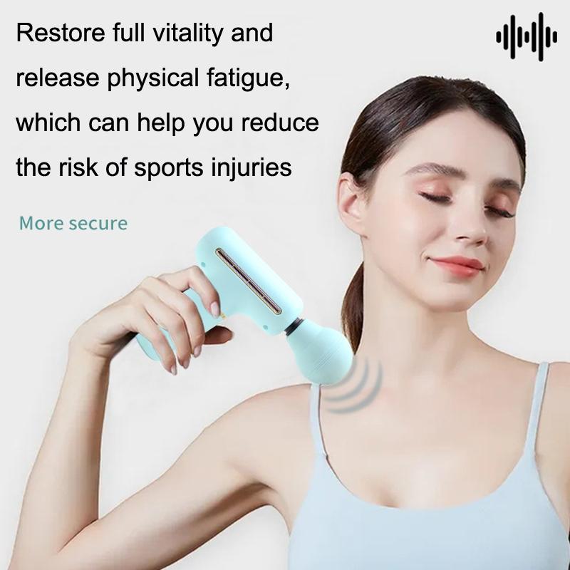 Portable Handheld Massage Gun For Muscle Relaxation - Blue