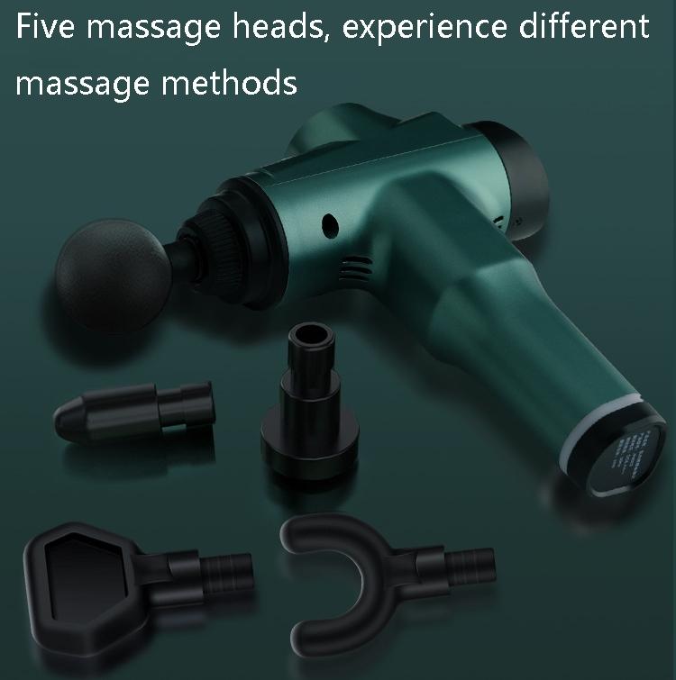 Portable Fascia Massage Gun For Muscle Relaxation - 32 Gears Black