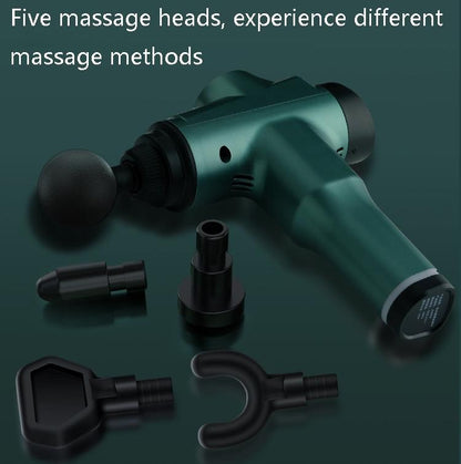 Portable Fascia Massage Gun For Muscle Relaxation - 32 Gears Black