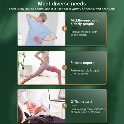 4-Head Portable Muscle Massage Gun For Sports - Red