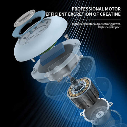 2 Pcs Grey And Green Mini Massage Gun - 6-Speed Muscle Relaxer, USB Rechargeable, Portable Fascia Massager for Home Use