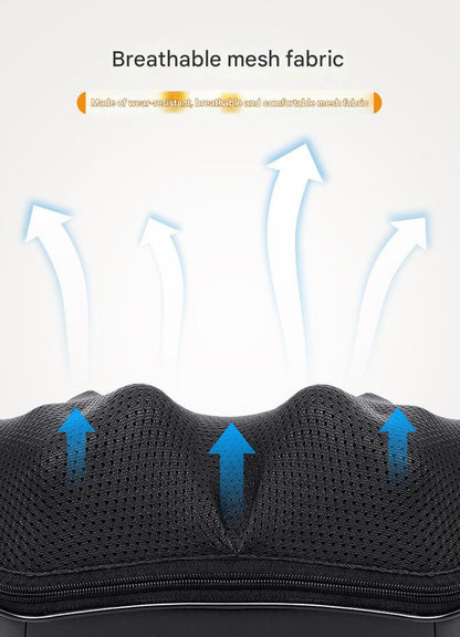 Deep Kneading Shiatsu Neck & Shoulder Massager with Heat - USB Rechargeable Ergonomic Design(Black and gray)