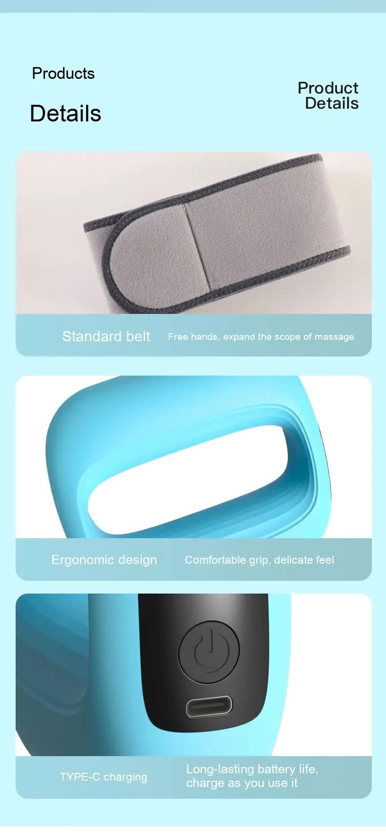 Portable Electric Muscle Relaxation Ring Massager - with Digital Display Purple