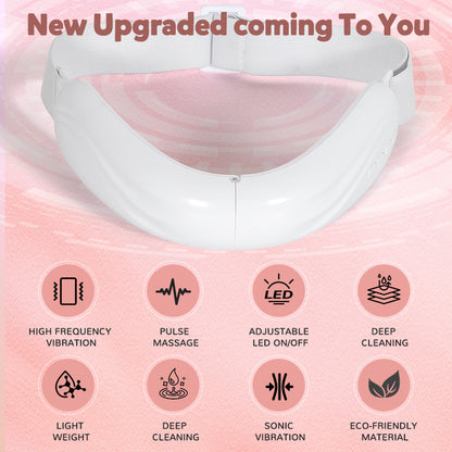 Electric V-Shape Face Sculpting Massager - EMS, LED Skincare & Heat for Slimming