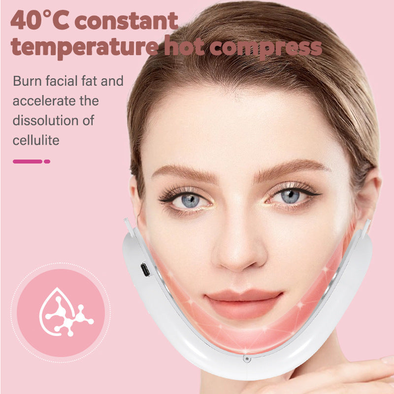 Electric V-Shape Face Sculpting Massager - EMS, LED Skincare & Heat for Slimming
