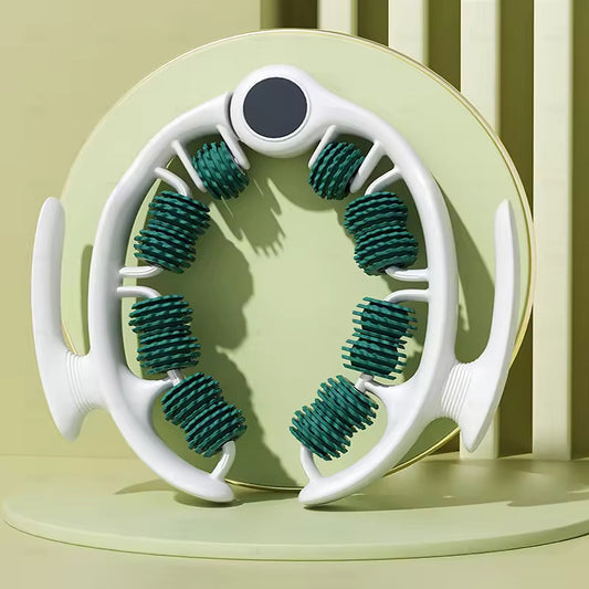 Green 360 Degree Clamp Leg Roller Massager - Deep Tissue Relief for Thighs, Calves & Arms