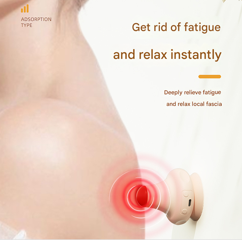 Green [Stone + Hot Compress] Silicone Fascial Massage Ball with Suction - Muscle Relaxation for Yoga and Therapy