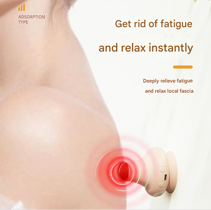 Green [Stone + Hot Compress] Silicone Fascial Massage Ball with Suction - Muscle Relaxation for Yoga and Therapy