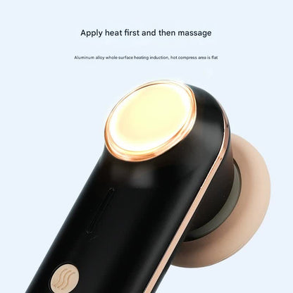 Mini Facial & Head Massager with Heat Therapy - USB-C Rechargeable, 3 Modes(Dark purple)