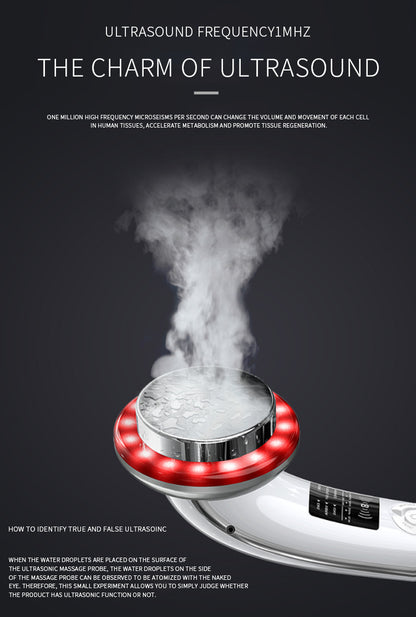 6-in-1 Ultrasonic Slimming & Beautifying RF Device - Body Sculpting & Skin Rejuvenation(black)