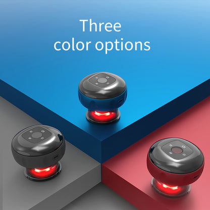 Smart Electric Cupping Therapy Massager - Adjustable Suction & Heat, Red Light Therapy, USB-C Rechargeable(Black)