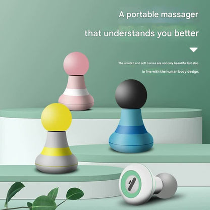 Mini Electric Fascia Massage Gun - Portable Deep Tissue Percussion Massager with Quiet Motor(Pink)