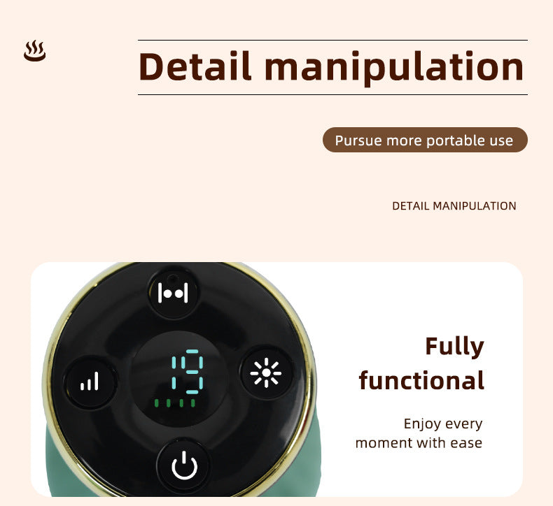 Gradient white purple Portable Electric Cupping Therapy Device - Adjustable Intensity & Heat