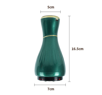 Green Portable Electric Cupping Therapy Device - Adjustable Intensity & Heat