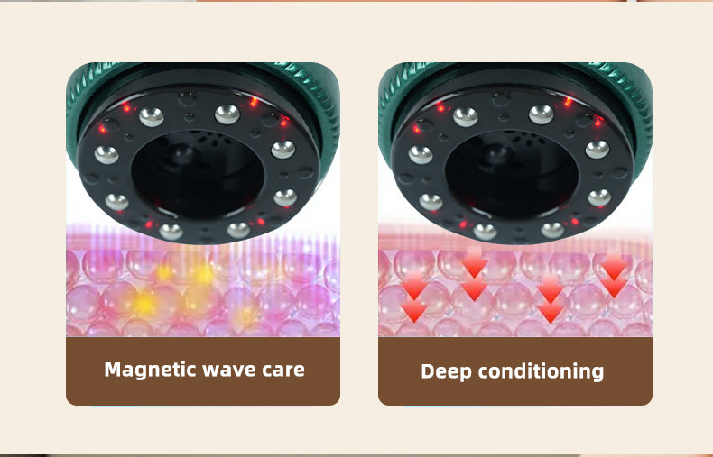 Red Portable Electric Cupping Therapy Device - Adjustable Intensity & Heat